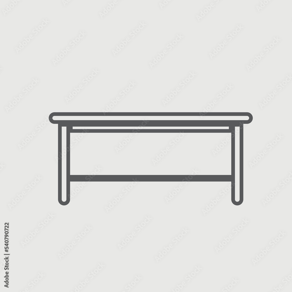 Table vector icon illustration sign Table vector icon illustration sign