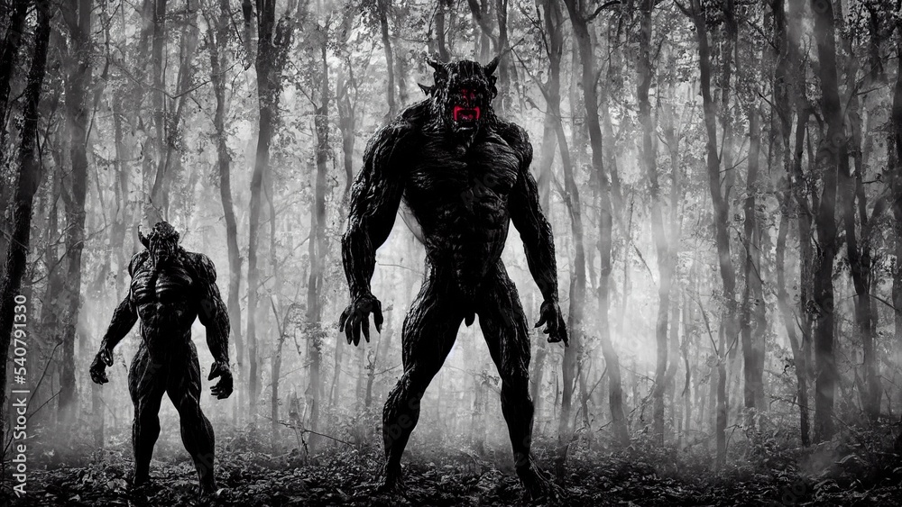 demon in forest | Ai Generated demon in forest | Ai Generated