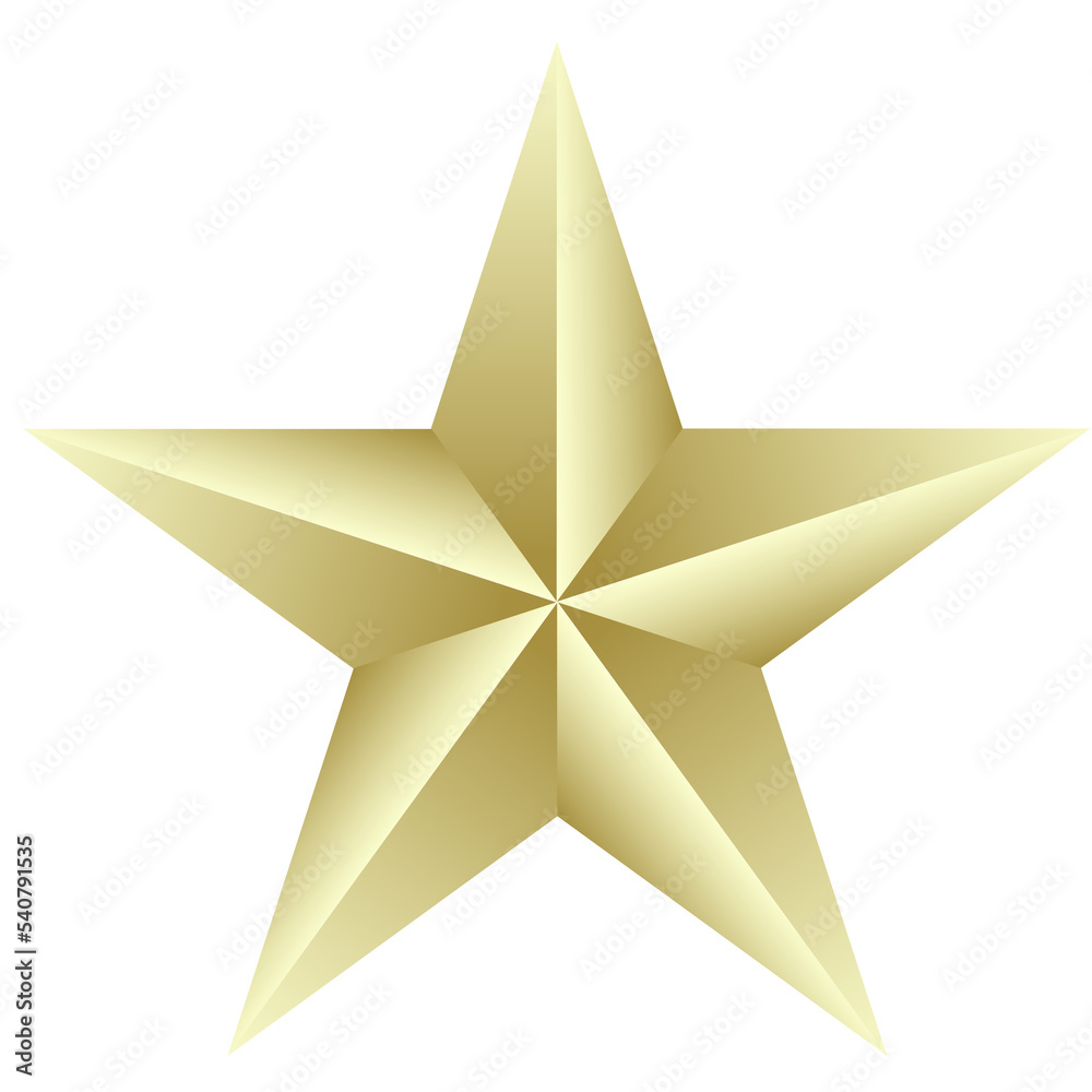 Gold Star Illustration Gold Star Illustration