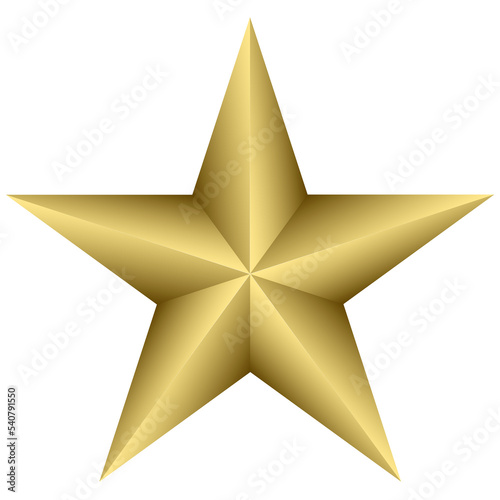 Gold Star Illustration