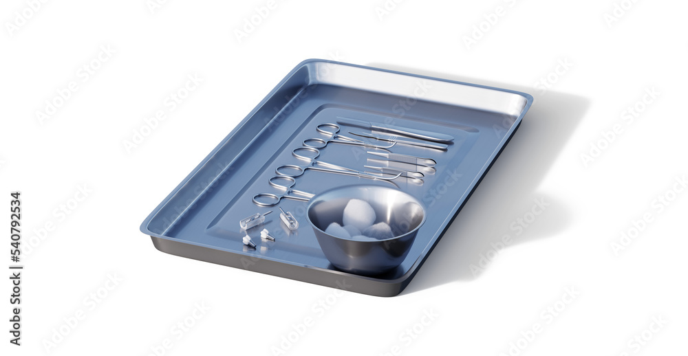 Medical devices: scissors, cotton wool, scalpel, dental implant on a tray PNG on a transparent background Medical devices: scissors, cotton wool, scalpel, dental implant on a tray PNG on a transparent background
