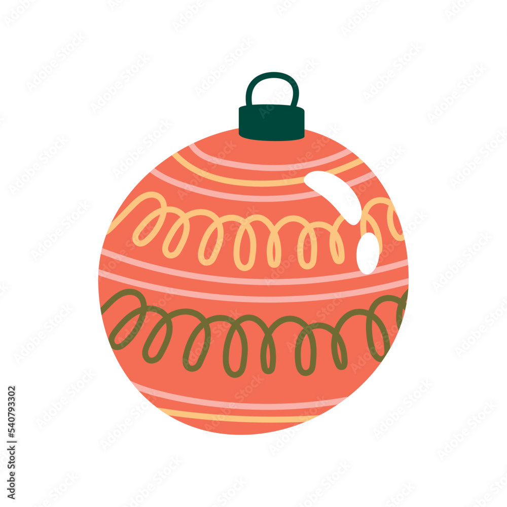 Obraz premium christmas red ball