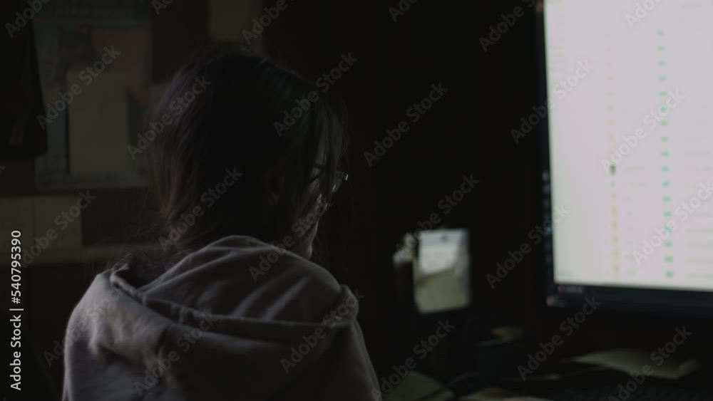 Young Female Office Employee Carries Out Daily Tasks at Her Desk 4K Young Female Office Employee Carries Out Daily Tasks at Her Desk 4K