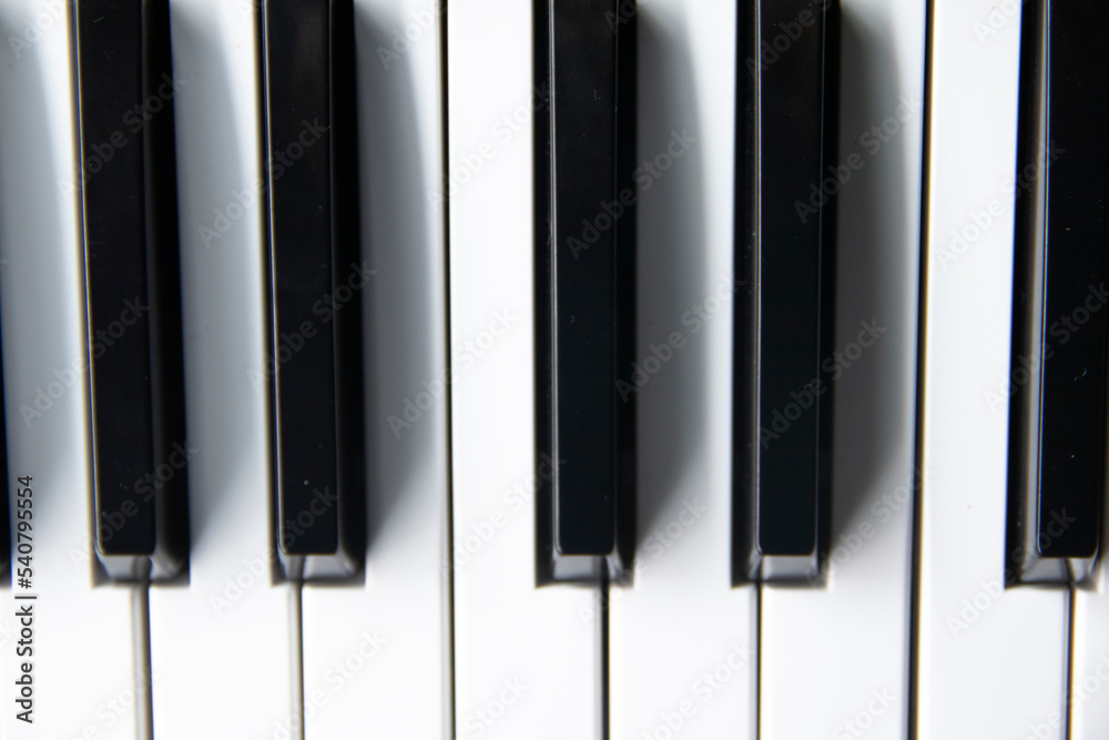 Naklejka premium white and black piano wedge with shadow