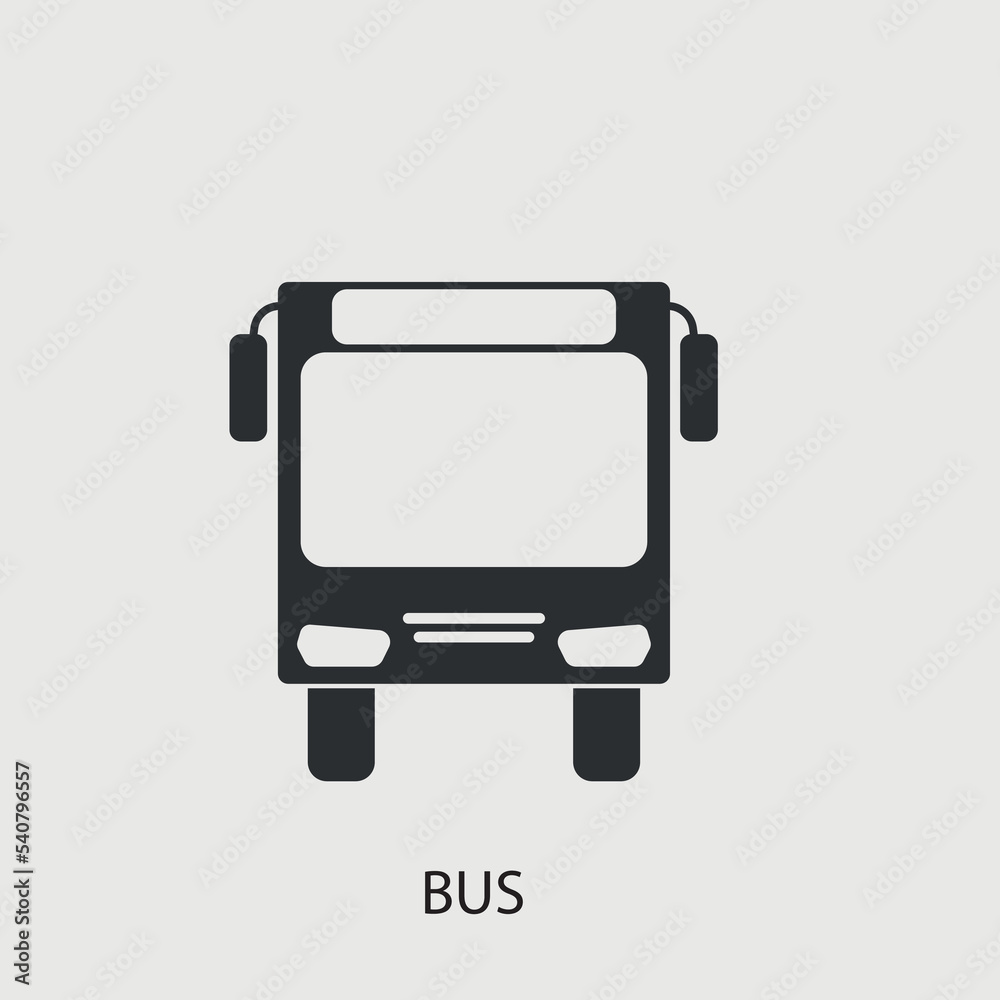 Bus vector icon illustration sign Bus vector icon illustration sign