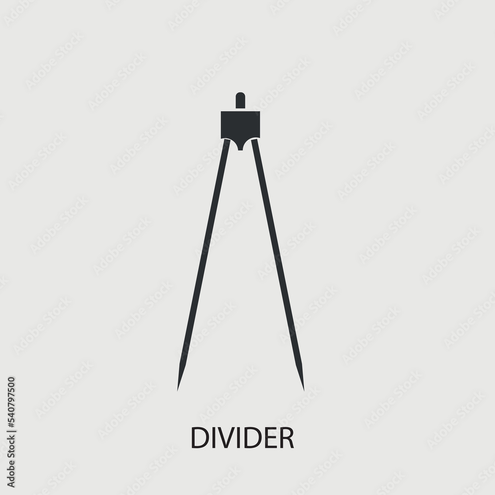 Divider vector icon illustration sign Divider vector icon illustration sign