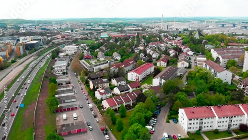 Aerial View Around The Of Sindelfingen and Böblingen In Germany