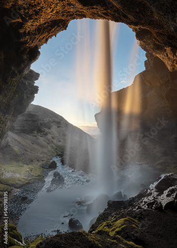 Wasserfall im Abendlicht