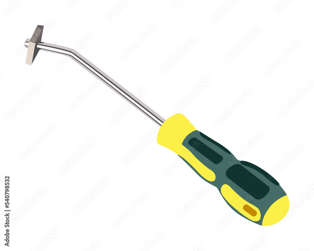 Vector Illustration Tile Grout Rake Flooring Tools with isolated on white background. Carpentry hand tools Vector Illustration Tile Grout Rake Flooring Tools with isolated on white background. Carpentry hand tools