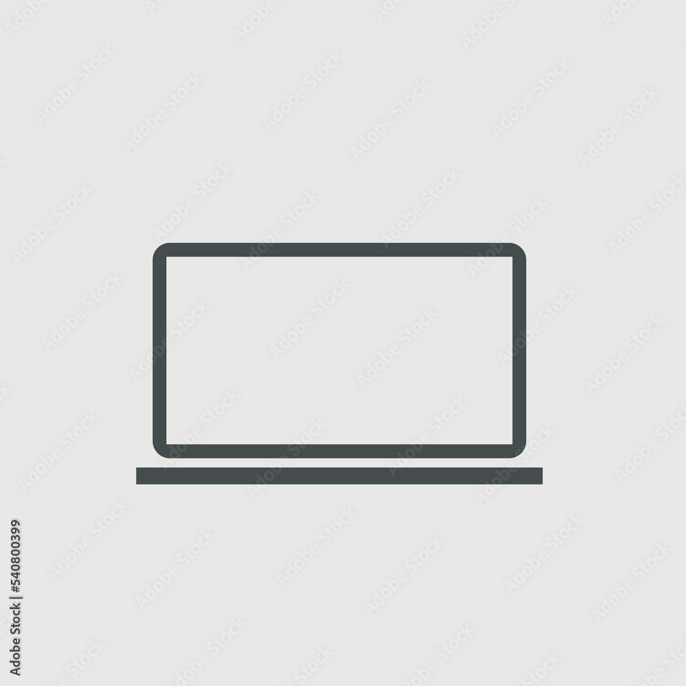 Laptop vector icon illustration sign Laptop vector icon illustration sign