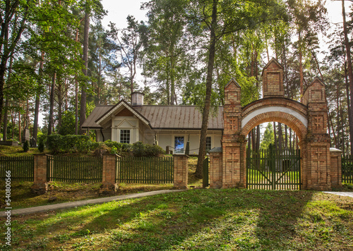 Orthodox church at old cemetery in Druskininkai. Lithuania