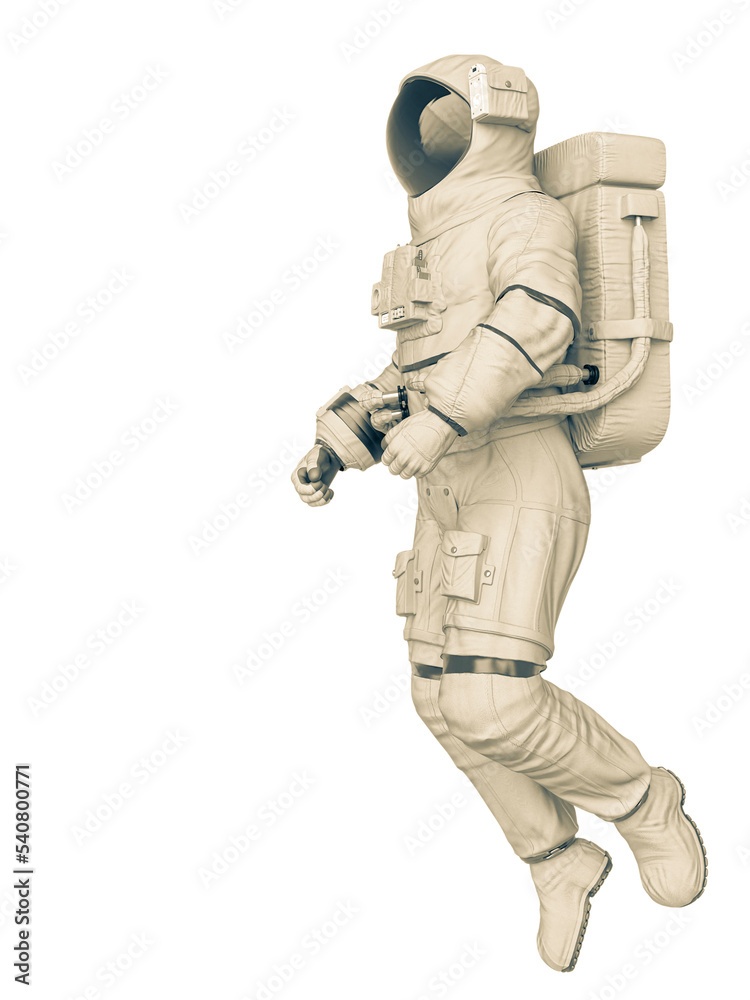 astronaut in a white background astronaut in a white background