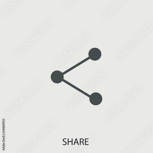 Share vector icon illustration sign