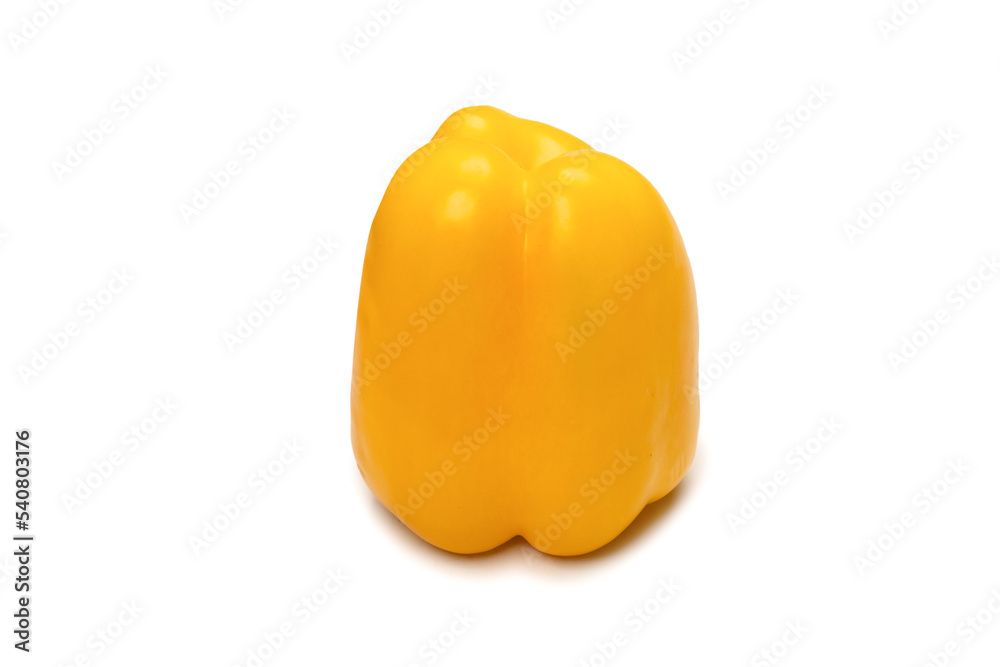 Yellow bell pepper isolated on white background. Yellow bell pepper isolated on white background.