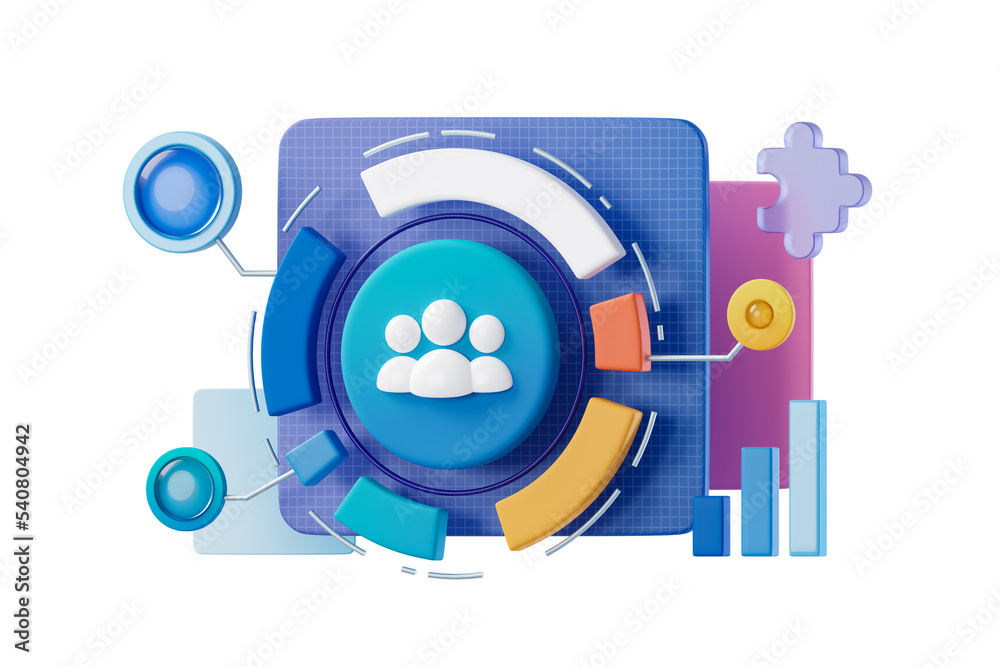 User statistics chart diagram User statistics chart diagram
