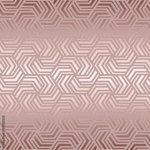 Abstract seamless pattern. Repeated beauty background. Elegant design for prints. Repeating geometry printed. Repeat glam texture. Geometric rose gold printing. Marble foil effect. Vector illustration