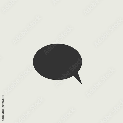 Chat bubble vector icon illustration sign