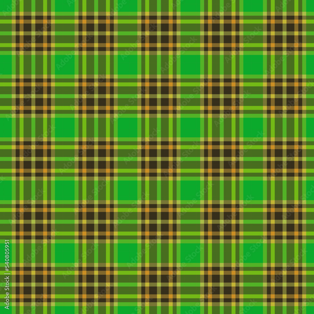 Fototapeta premium Decorative tartan plaid tiles pattern illustration