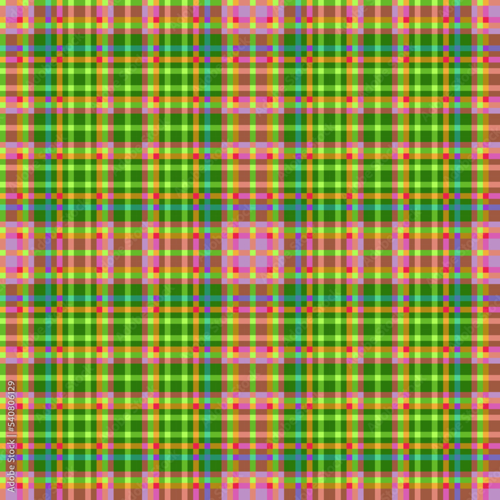 Decorative tartan plaid tiles pattern illustration