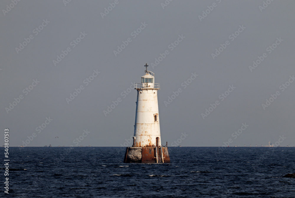 Great Beds Lighthouse on the Raritan Bay in South Amboy, NJ