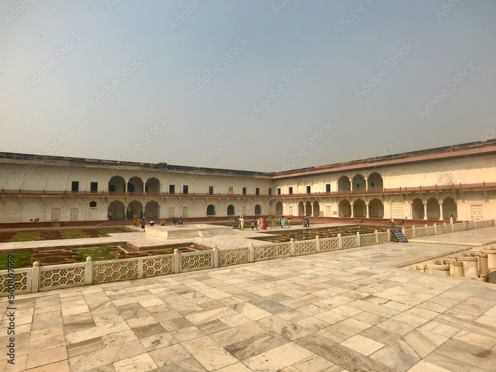 Agra, India, November 2019 - A large building HQ