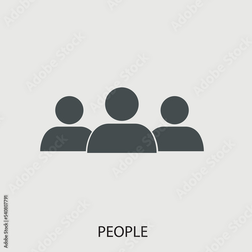 People vector icon illustration sign