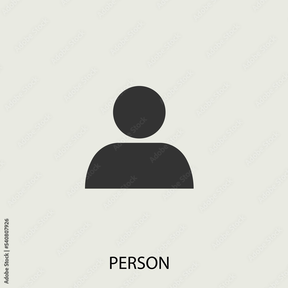 Person vector icon illustration sign Person vector icon illustration sign