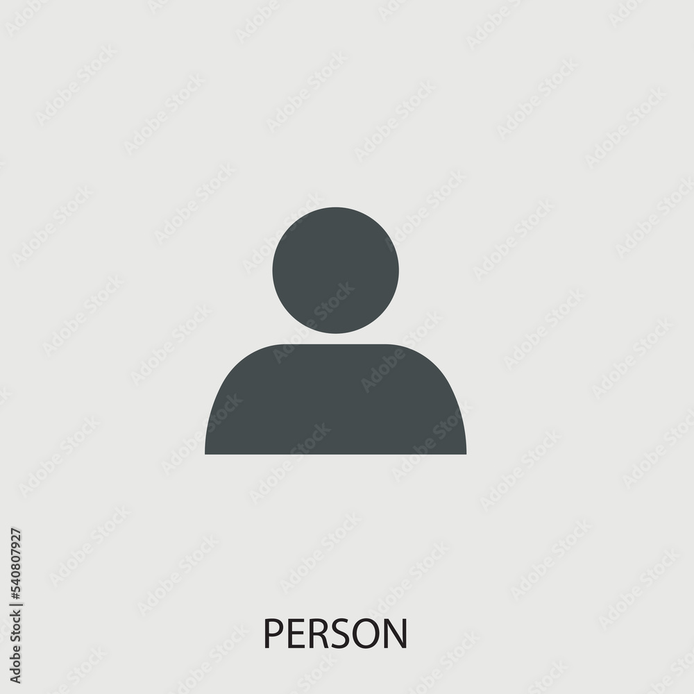 Person vector icon illustration sign Person vector icon illustration sign