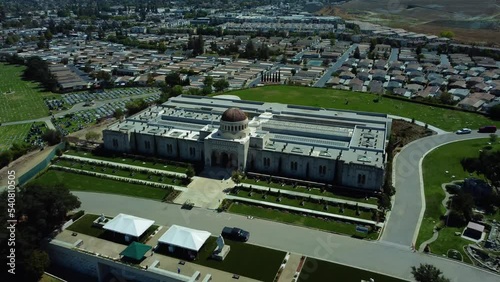 Aerial shot of the Oak Hill Funeral Home and Memorial Park in San Jose photo