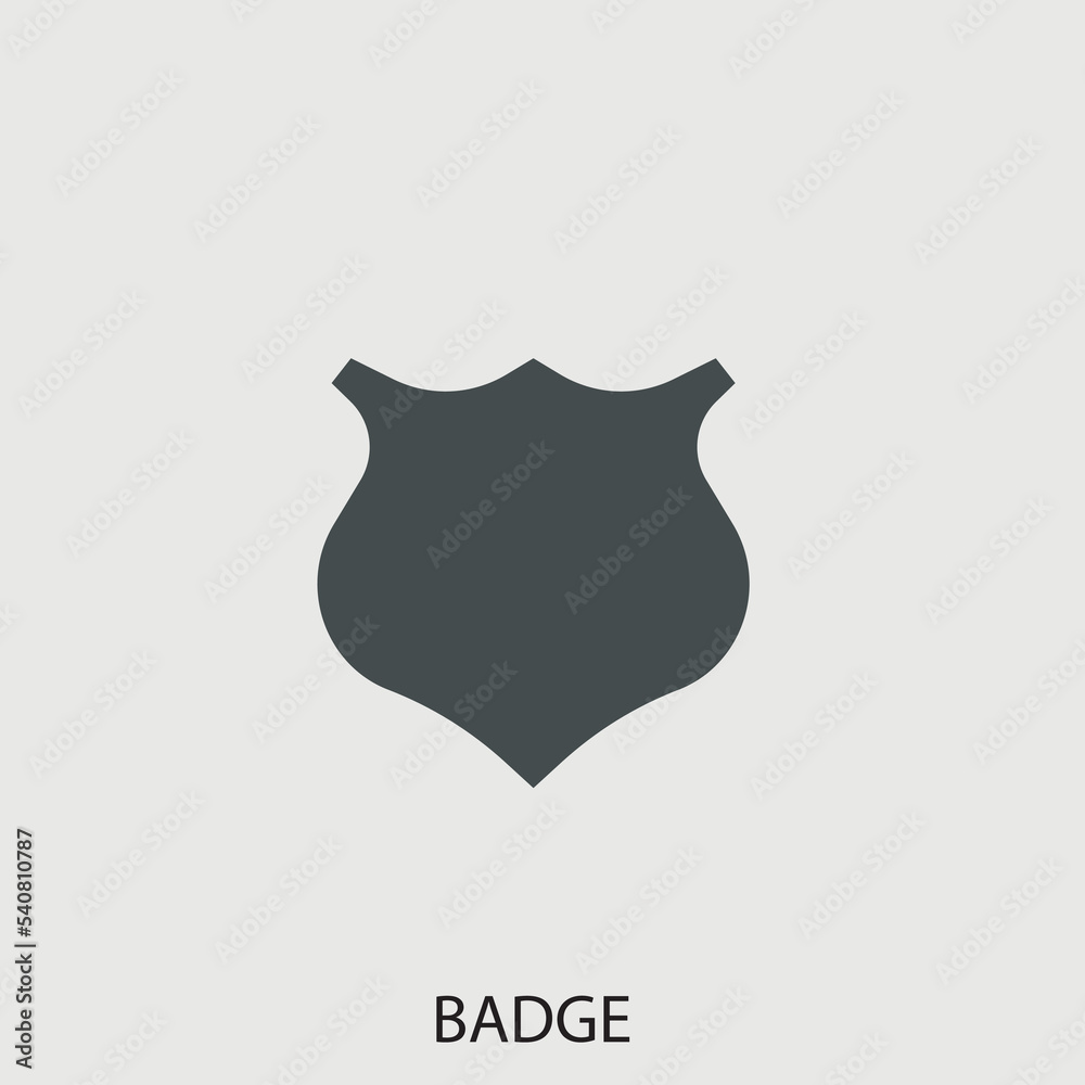 Badge vector icon illustration sign