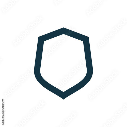 Shield Secure Protection Icon Vector Template
