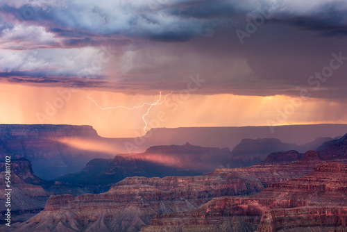 Sunset over the Grand Canyon