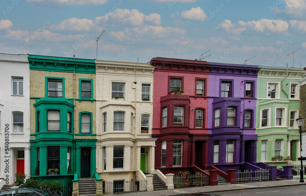 Fototapeta premium Colorful facades residential houses