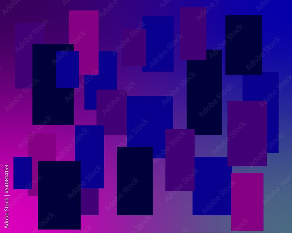 abstract purple blue squares