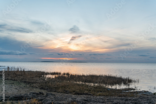 sunset and sea