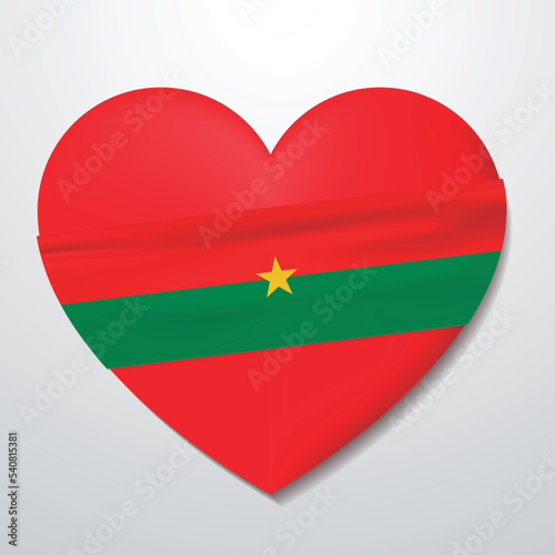 Heart with Burkina Faso flag Free Download Heart with Burkina Faso flag - GFXLoad