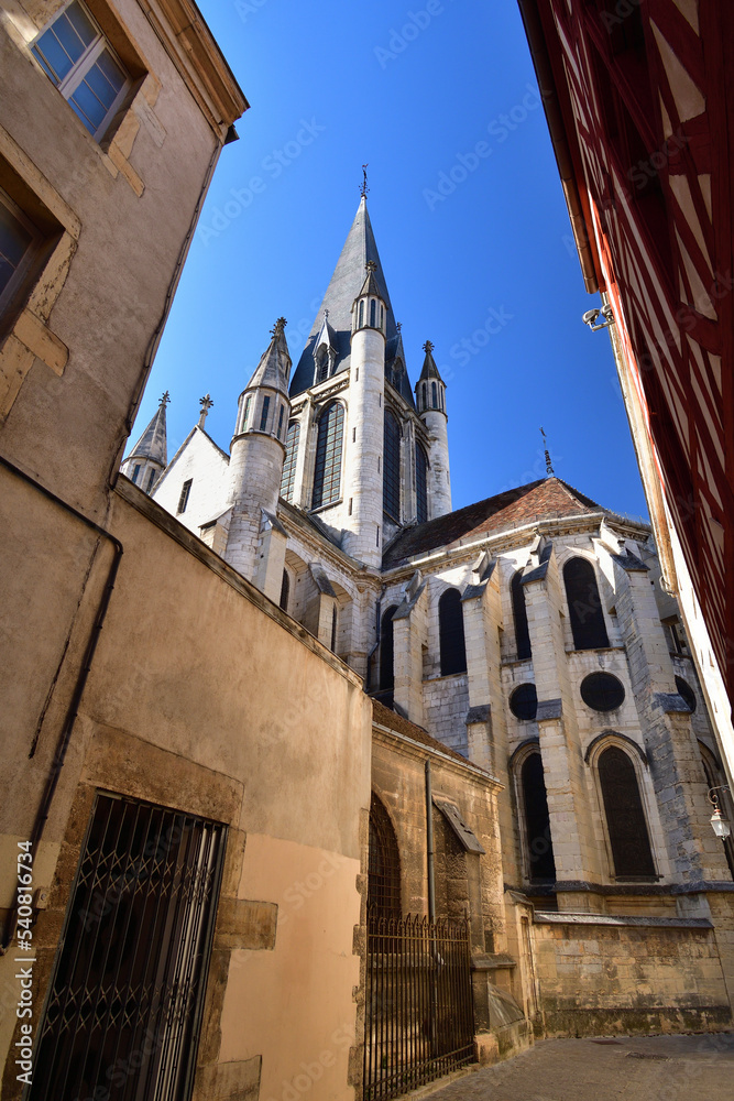 Burgundy, France. Church in Dijon, 