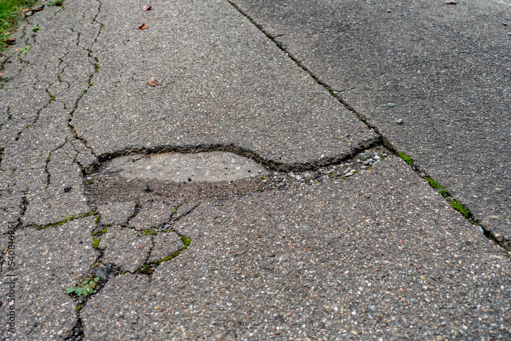Obraz premium Strassenschäden