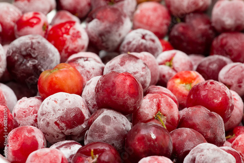 Wallpaper Mural bowl full of frozen and fresh acerolas Torontodigital.ca