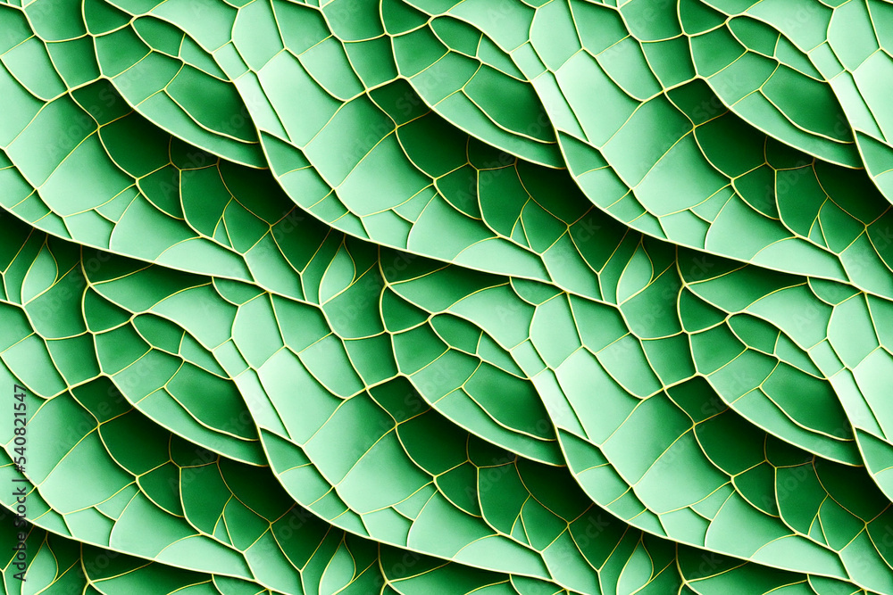 Obraz premium seamless green leaves nature pattern