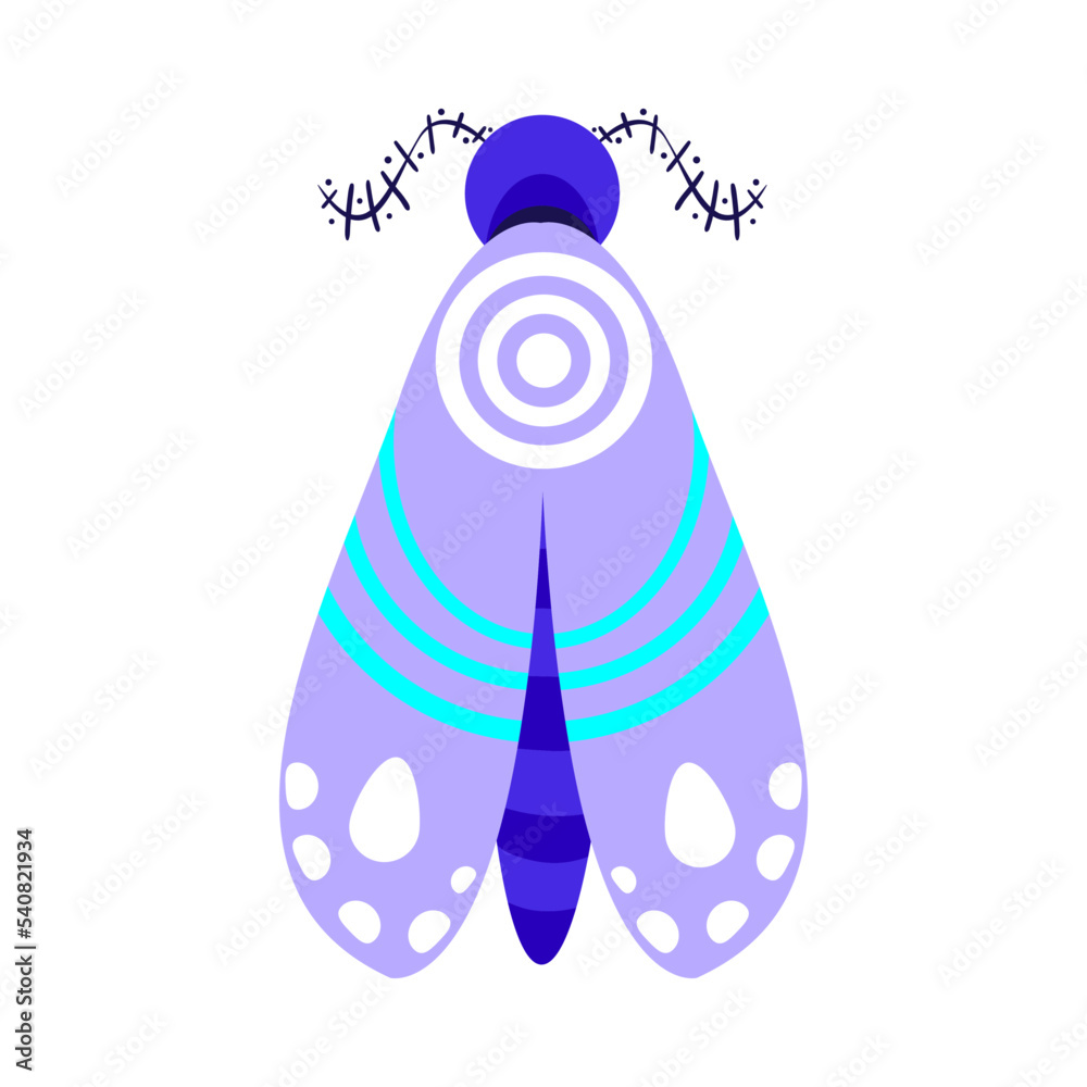 Isolated purple moth vector illustration Isolated purple moth vector illustration