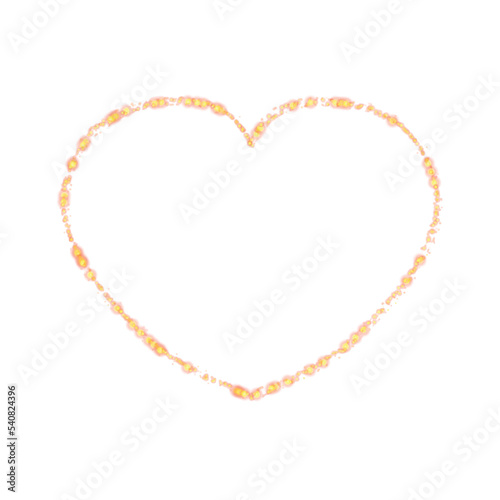 Heart. Decorative frame on a white background.