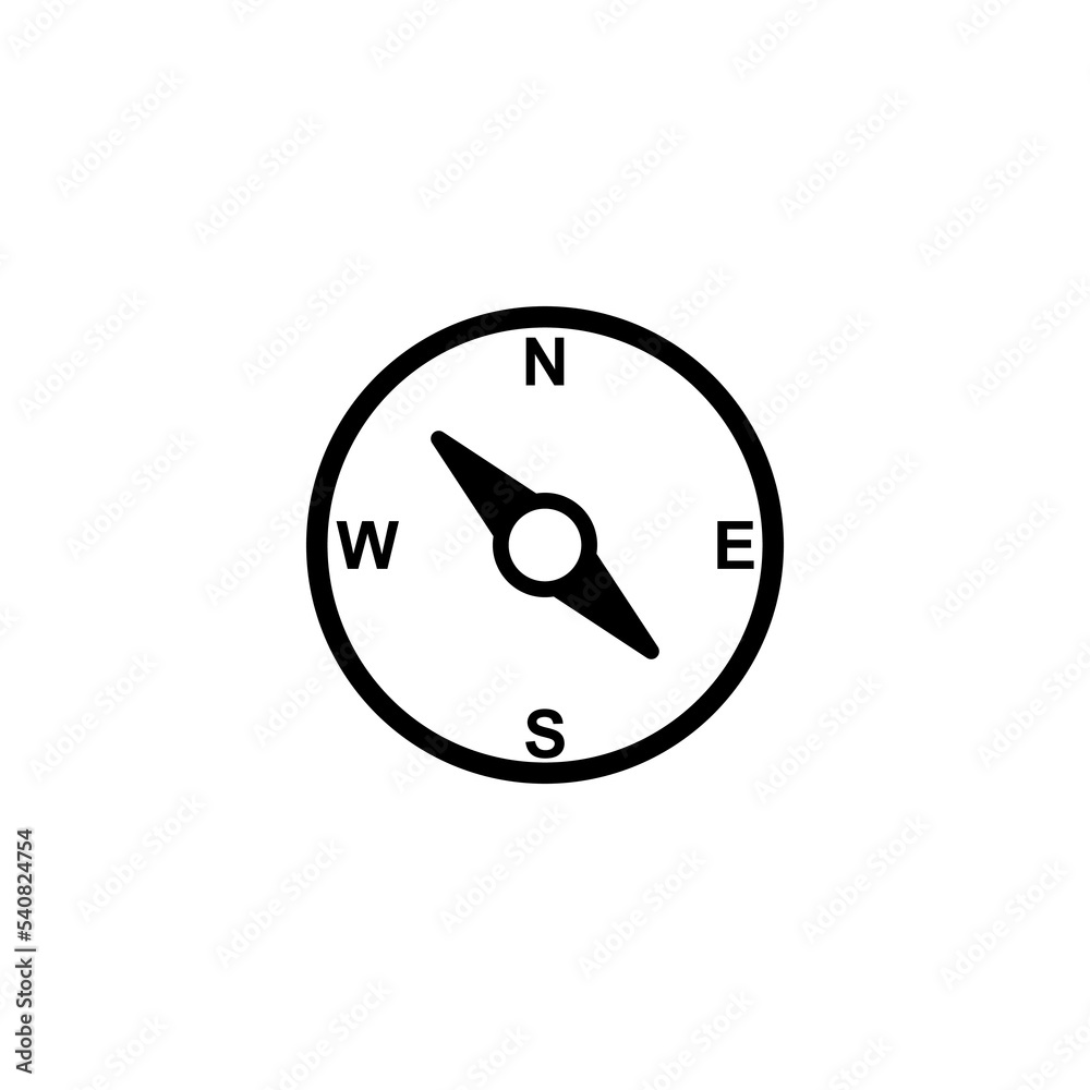 Compass icon vector illustration. arrow compass icon sign and symbol Compass icon vector illustration. arrow compass icon sign and symbol
