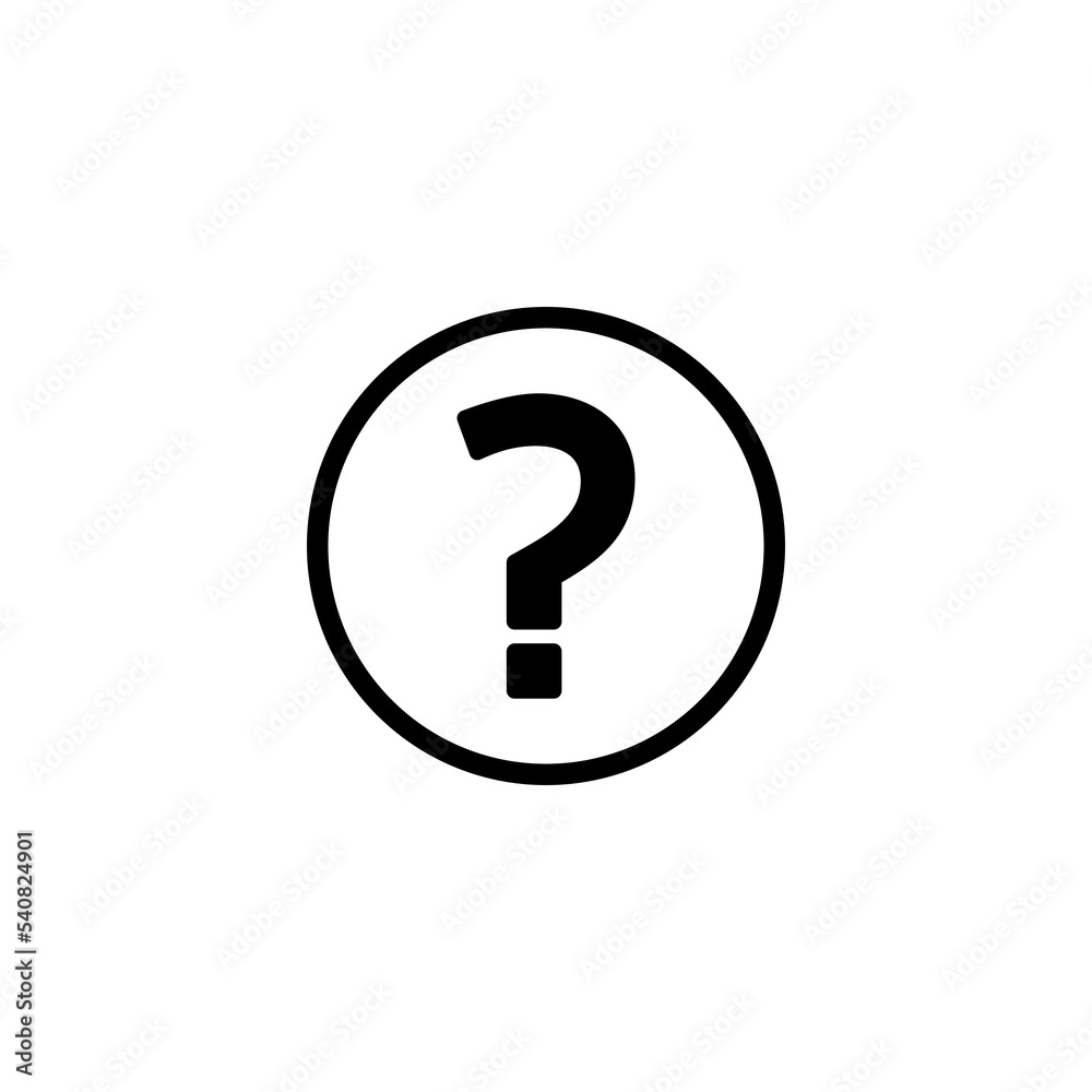 Question icon vector illustration. question mark sign and symbol Question icon vector illustration. question mark sign and symbol