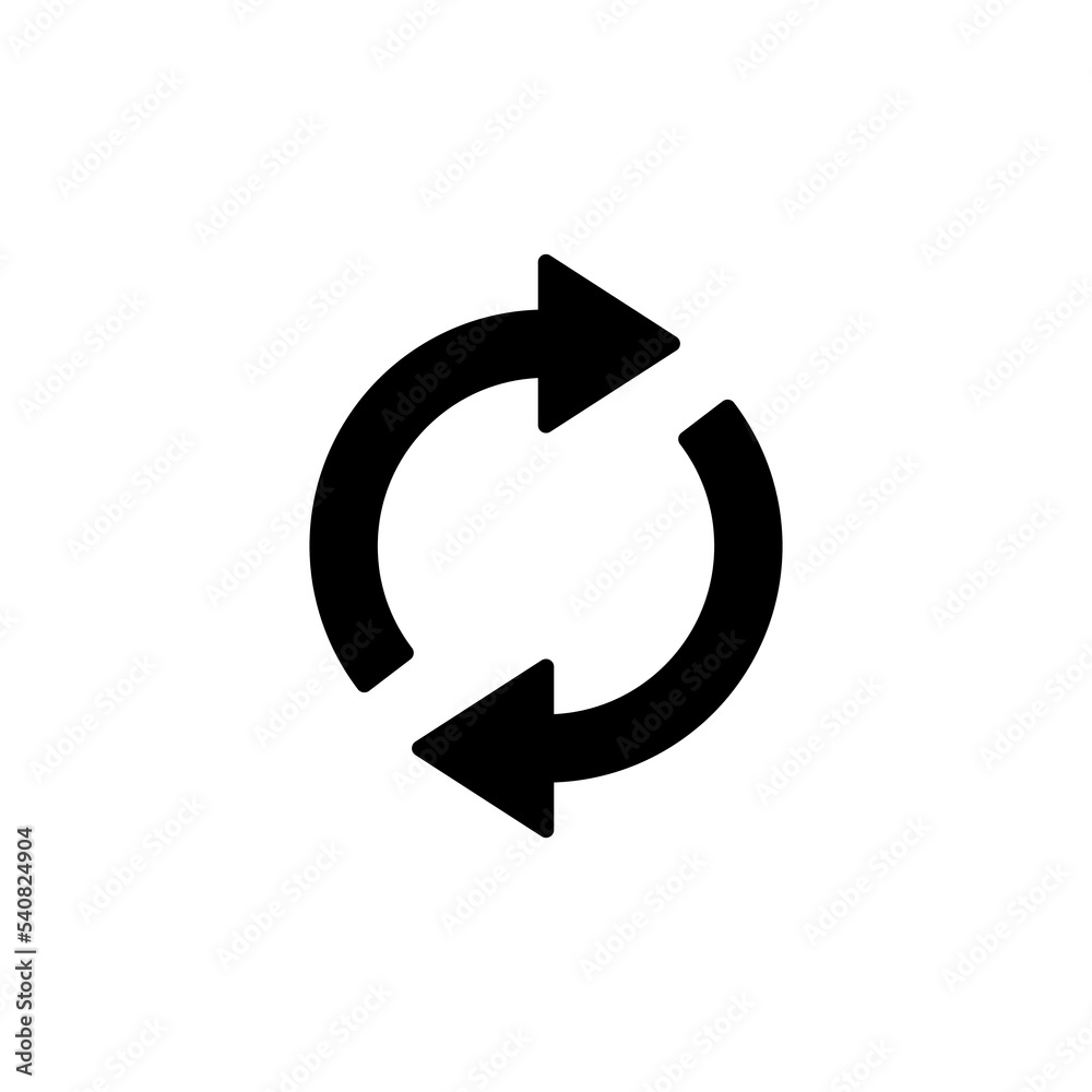 Refresh icon vector illustration. Reload sign and symbol. Update icon. Refresh icon vector illustration. Reload sign and symbol. Update icon.