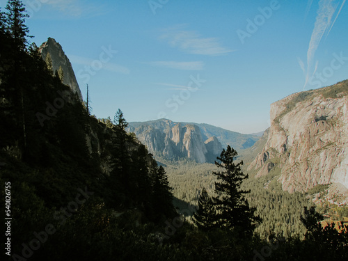 Yosemite national park landscape hike
