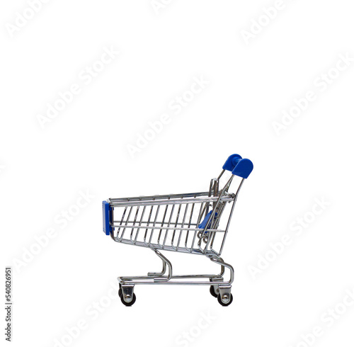 a tiny shopping cart on isolated background - transparent element - graphic resource