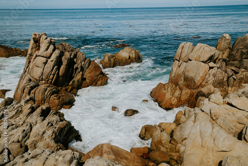 rocks on the beach Monterrey Bay, California