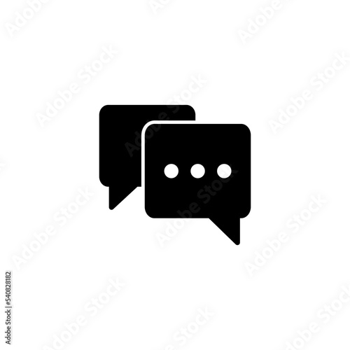 Chat icon vector illustration. speech bubble sign and symbol. comment icon. message