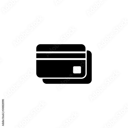 Credit card icon vector illustration. Credit card payment sign and symbol